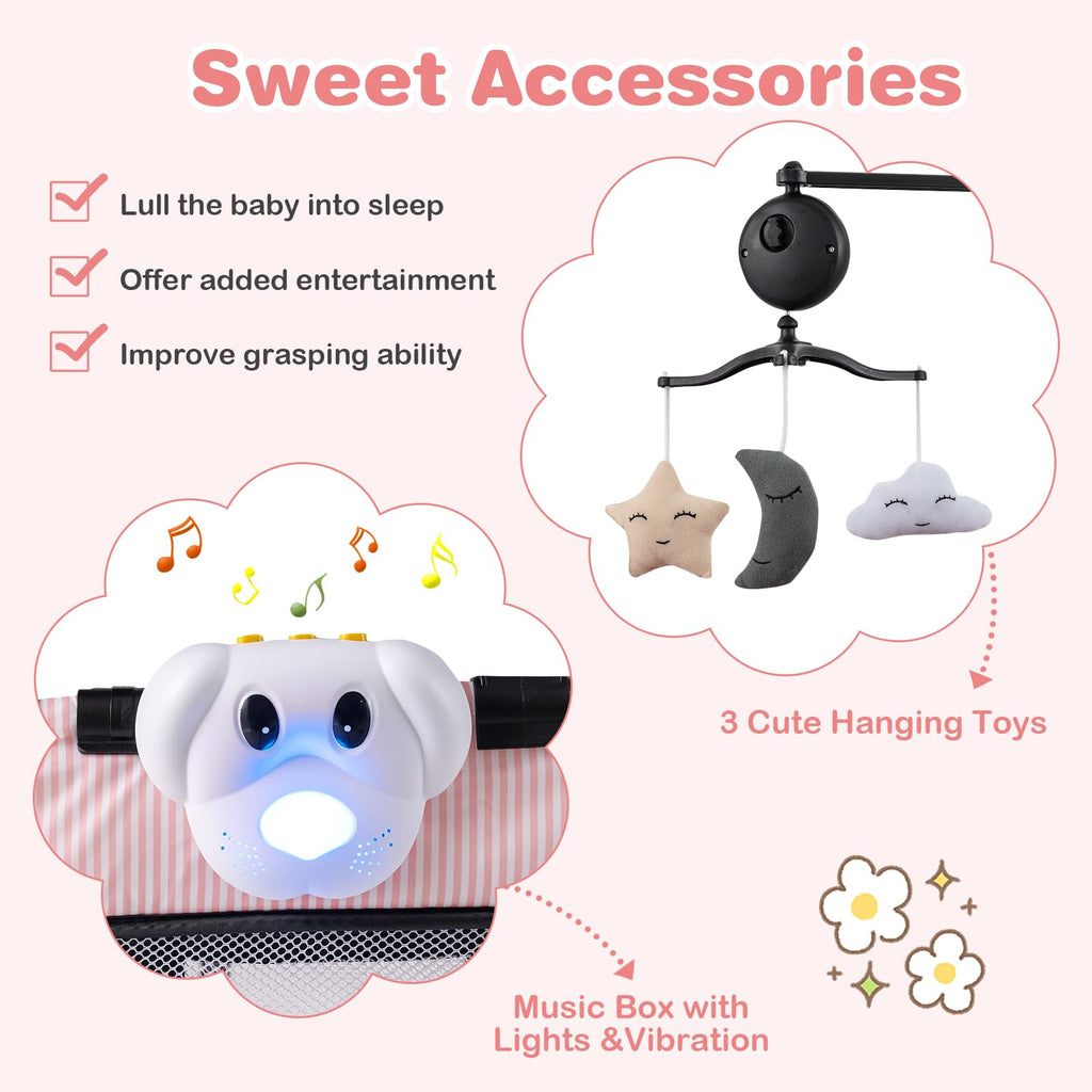 3 in 1 Pack and Play Portable Baby Playard with Bassinet T32947
