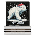 White Ceramic Coasters Set U71257