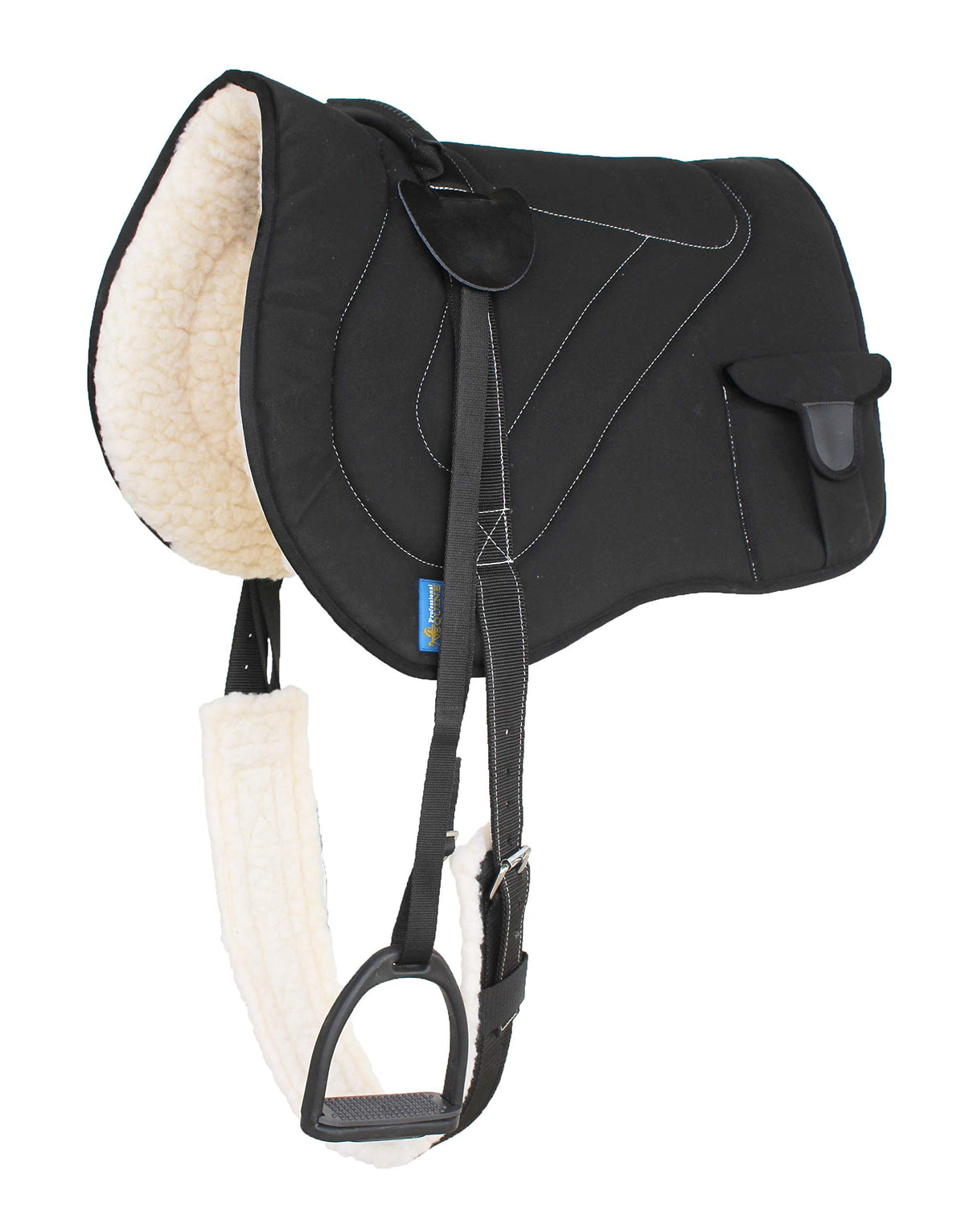 Horse Saddle Pad Fleece Padded Adjustable Bareback Pad H5884