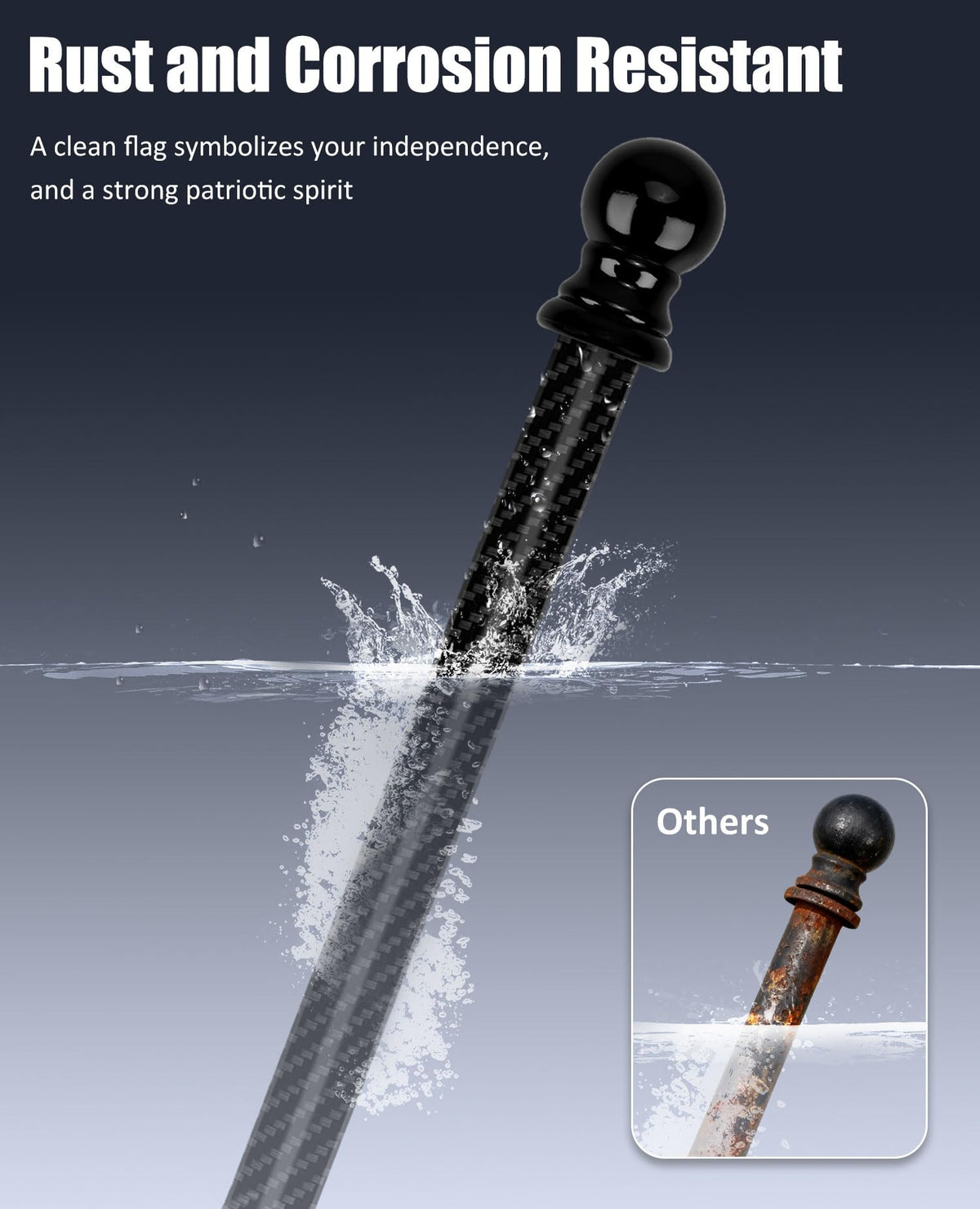 Carbon Fiber Flag Pole P506