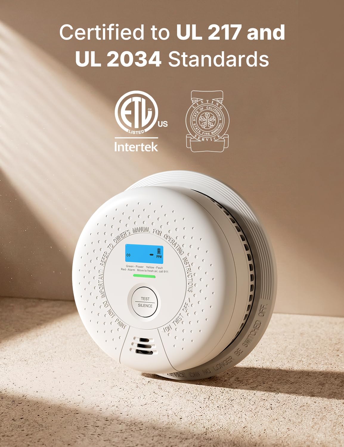 Wireless Interconnected Combination Smoke & CO Alarm 3-Pack H191