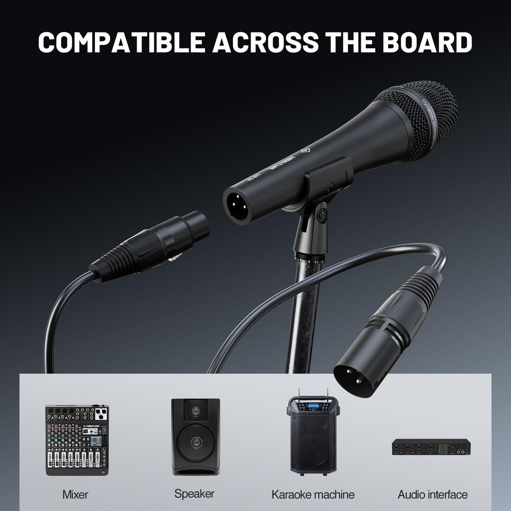 Supercardioid Dynamic Vocal Microphone with XLR Cable D63527