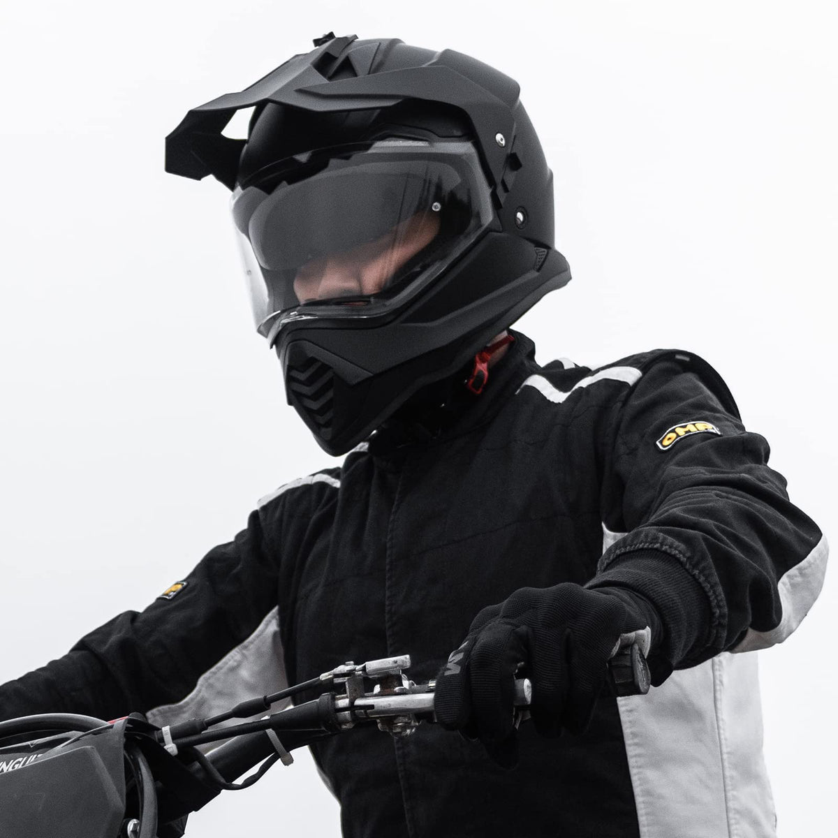 Dual Sport Adventure Motorcycle Helmet with Pinlock Visor W7863