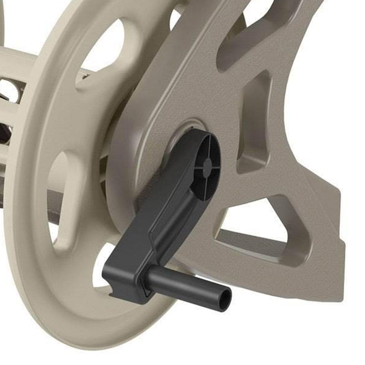 Hard Plastic Wall Mounted Retractable Garden Hose Reel with 200 Feet Hose Capacity A57330