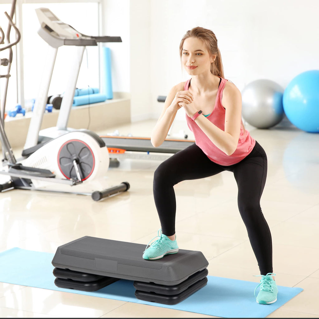 28.5'' Exercise Aerobic Step Platform with 4 Risers L154