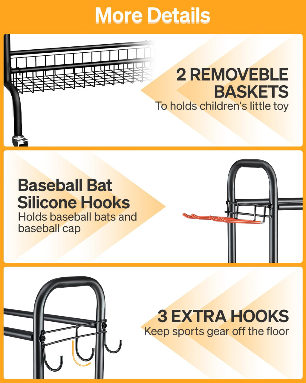 4 Tier Basketball Rack with Wheels T506