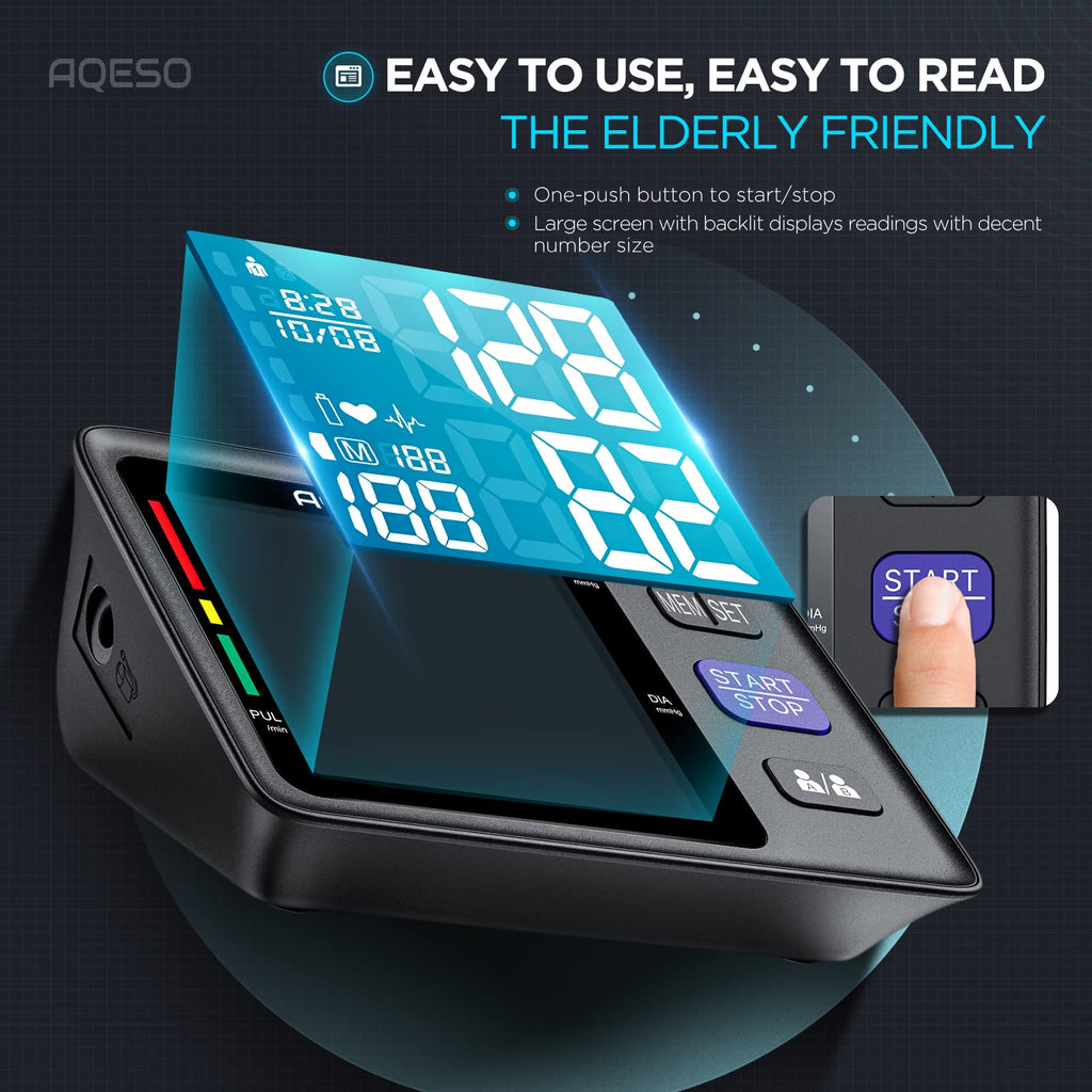 Upper Arm Blood Pressure Machine with 2 Size Cuffs R7401