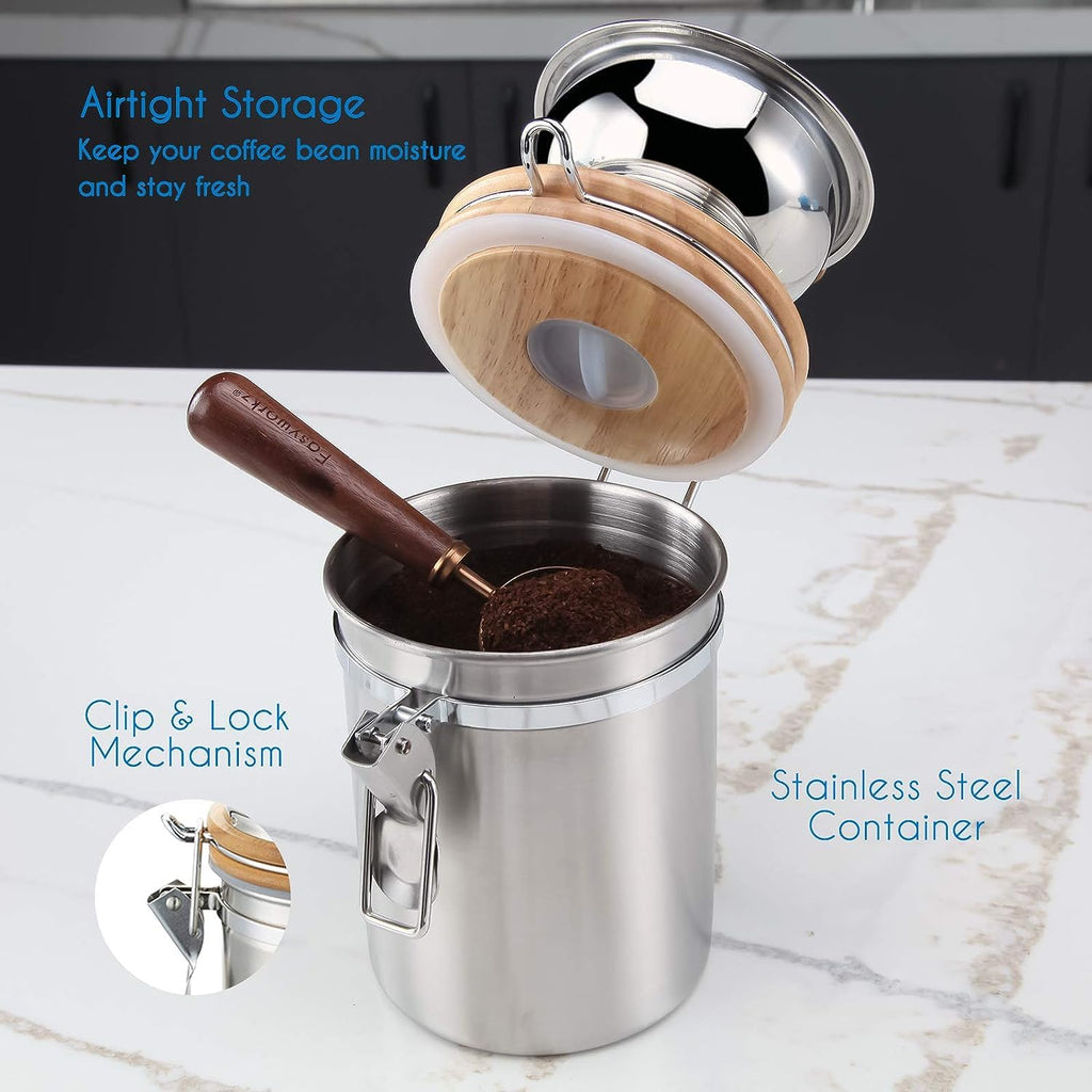 34 oz French Press and Manual Coffee Grinder with Canister P241
