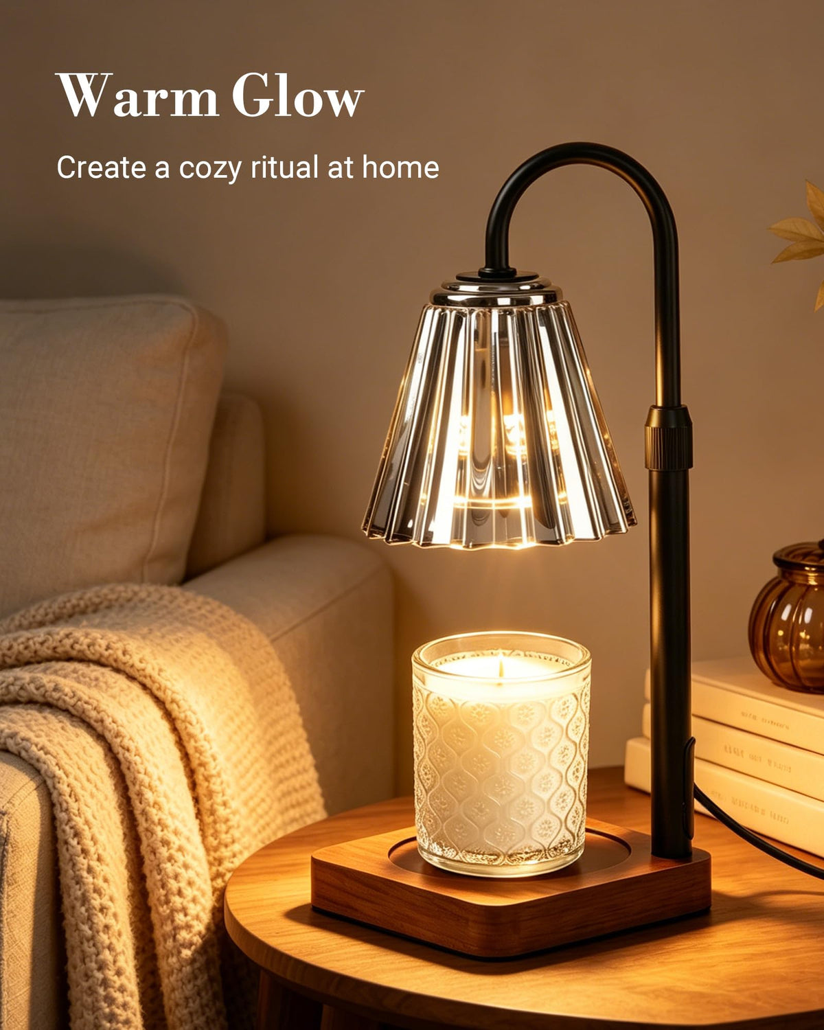 Vintage Candle Warmer Lamp with Timer Dimmer H926131