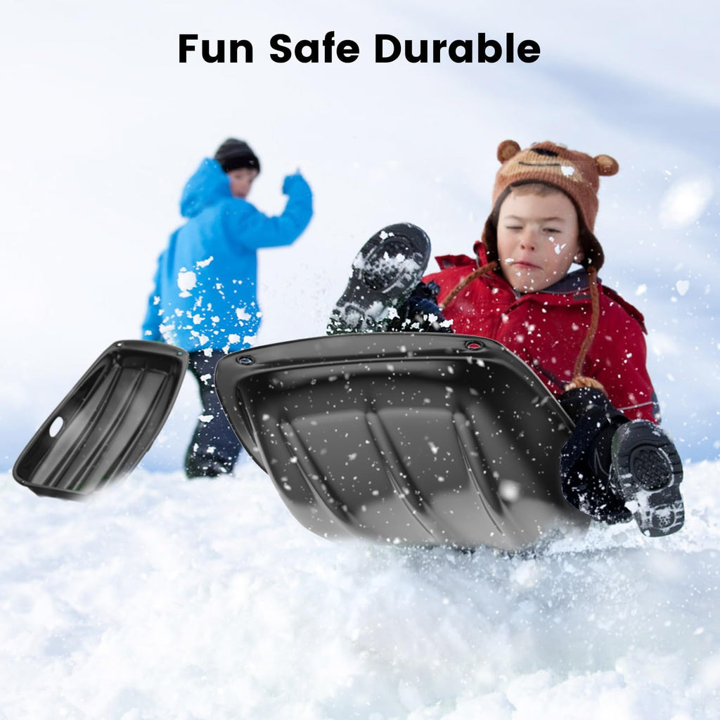 Cold-Resistant Plastic Toboggan Sled with Pull Rope S84781