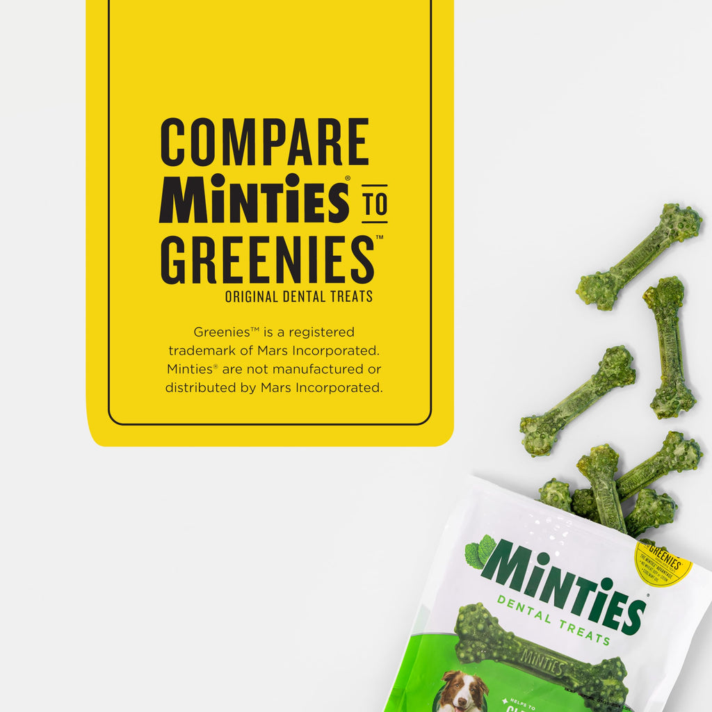 Mint Dental Chews for Dogs, 40 Ct L12456