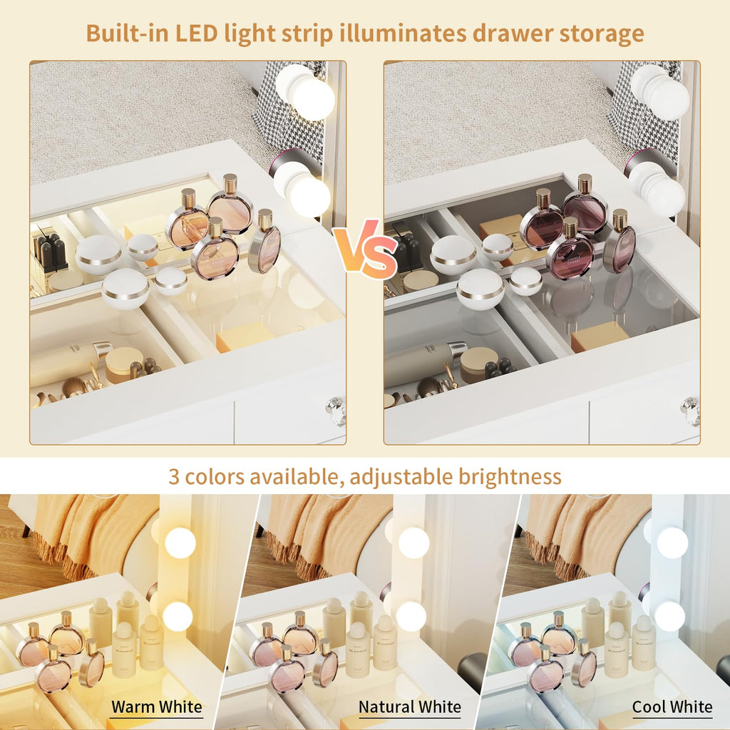 Vanity with Lighted Mirror I6772