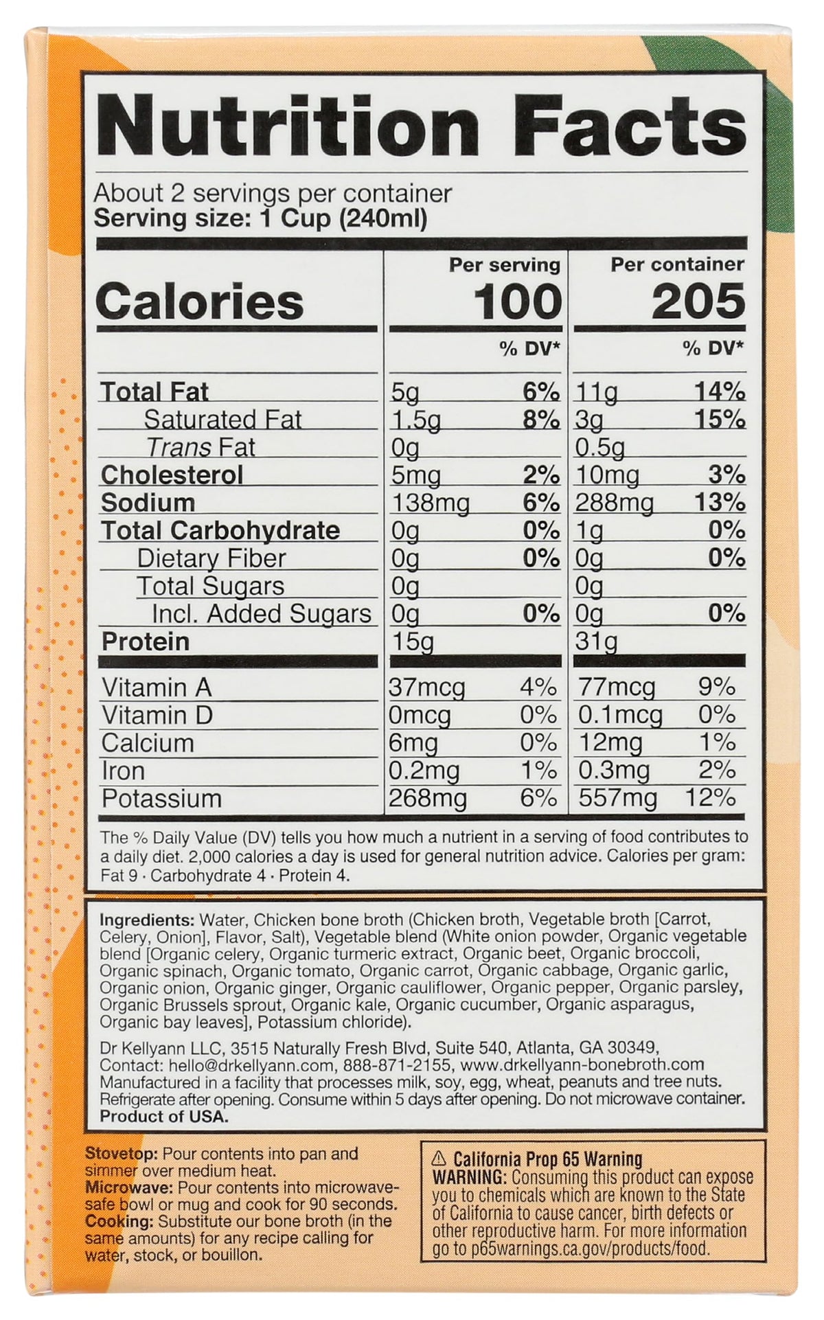 Low Sodium Chicken Bone Broth S24193