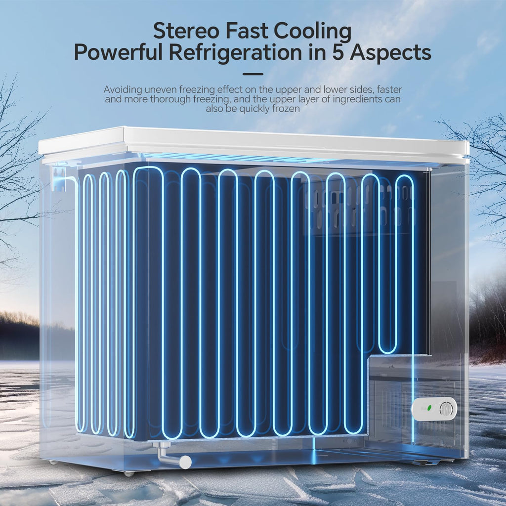 7.0 Cubic Feet White Chest Freezer V9849