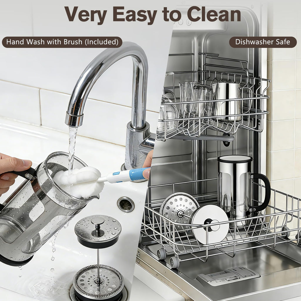 34oz Heat Resistant Glass Stainless Steel French Press Coffee Maker H289