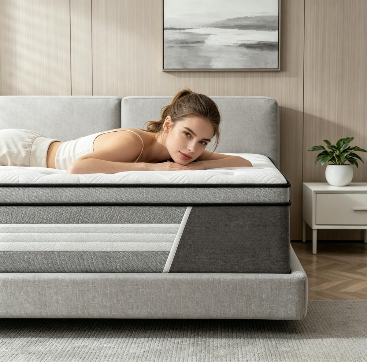 10 Inch Cooling Hybrid Full Mattress S9147