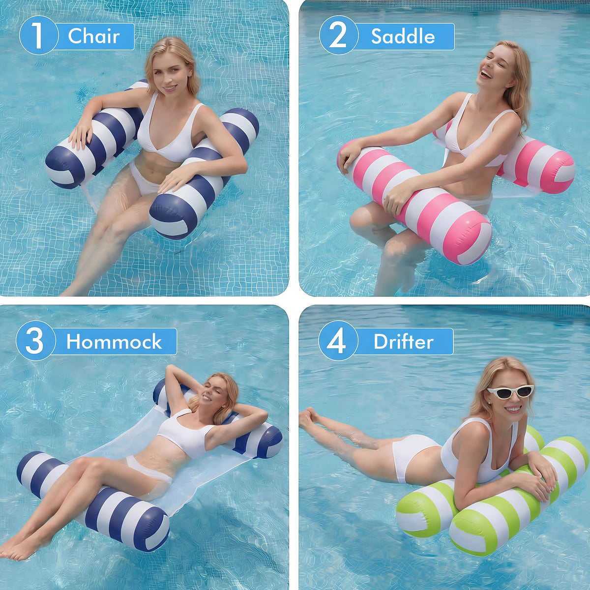 4 Pack Inflatable Pool Floats P1026