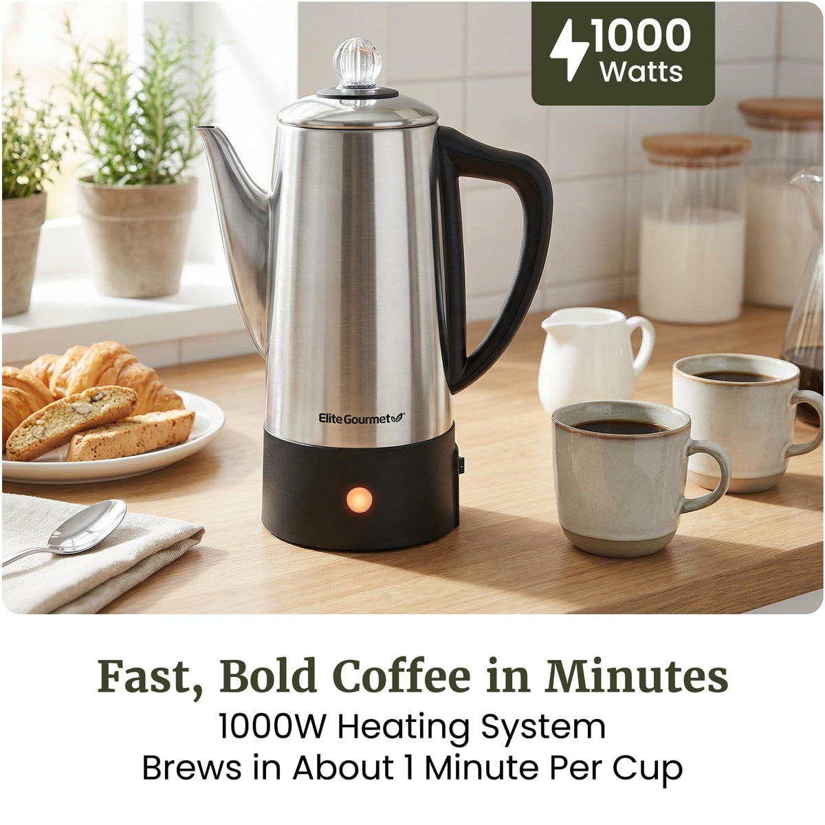 6-Cup Electric Coffee Percolator G436960