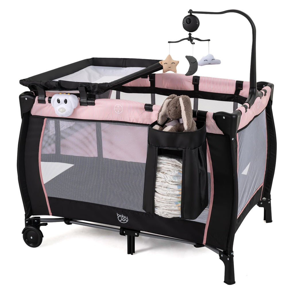 3 in 1 Pack and Play Portable Baby Playard with Bassinet T32947