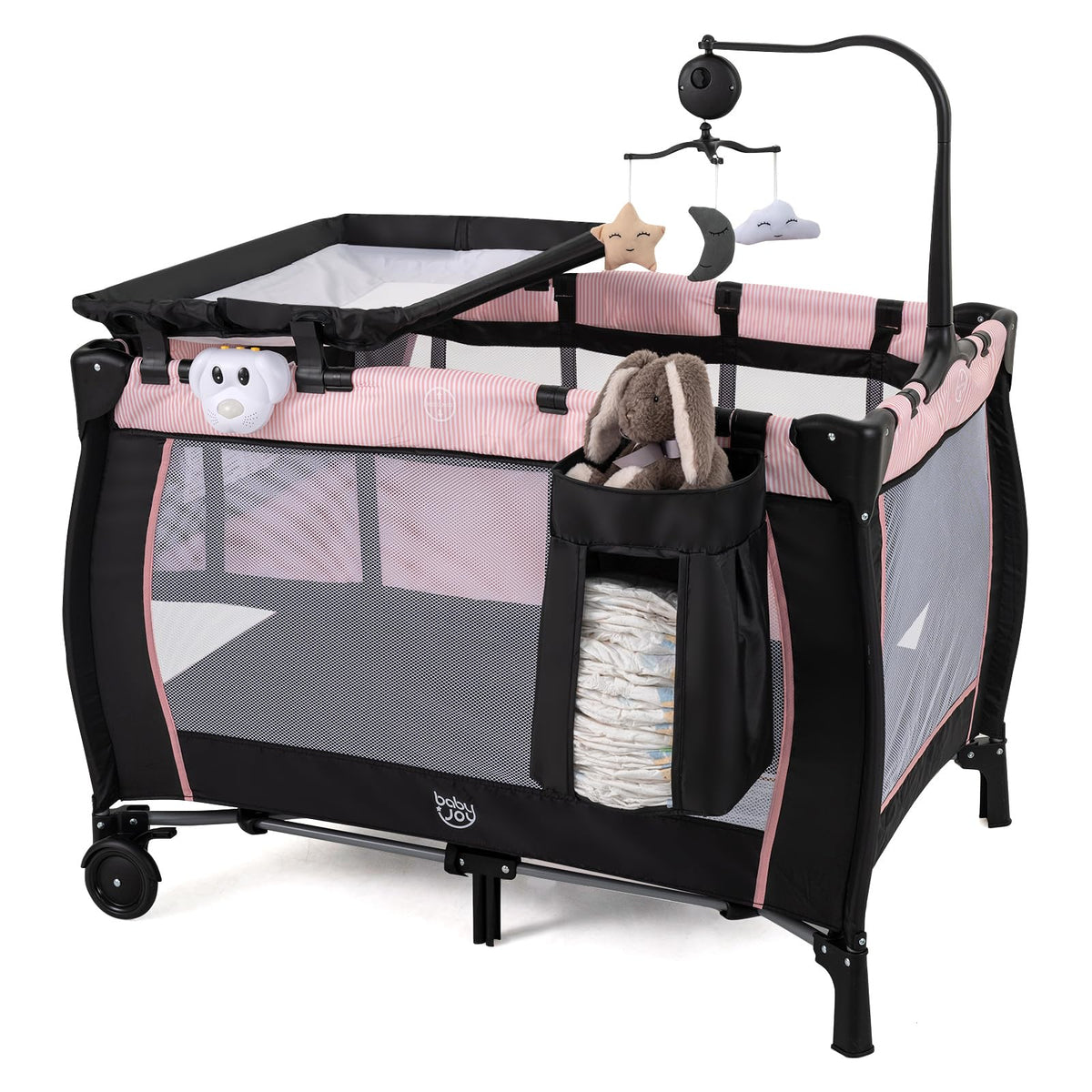 3 in 1 Pack and Play Portable Baby Playard with Bassinet T32947
