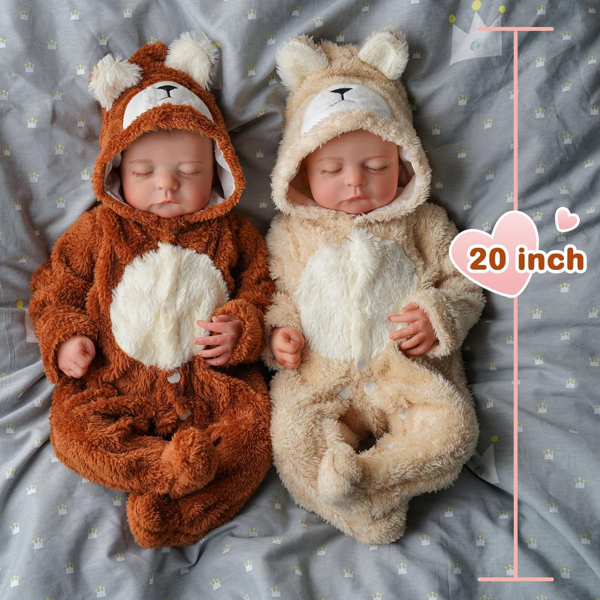 20 inch Soft Body Poseable Baby Doll B133335