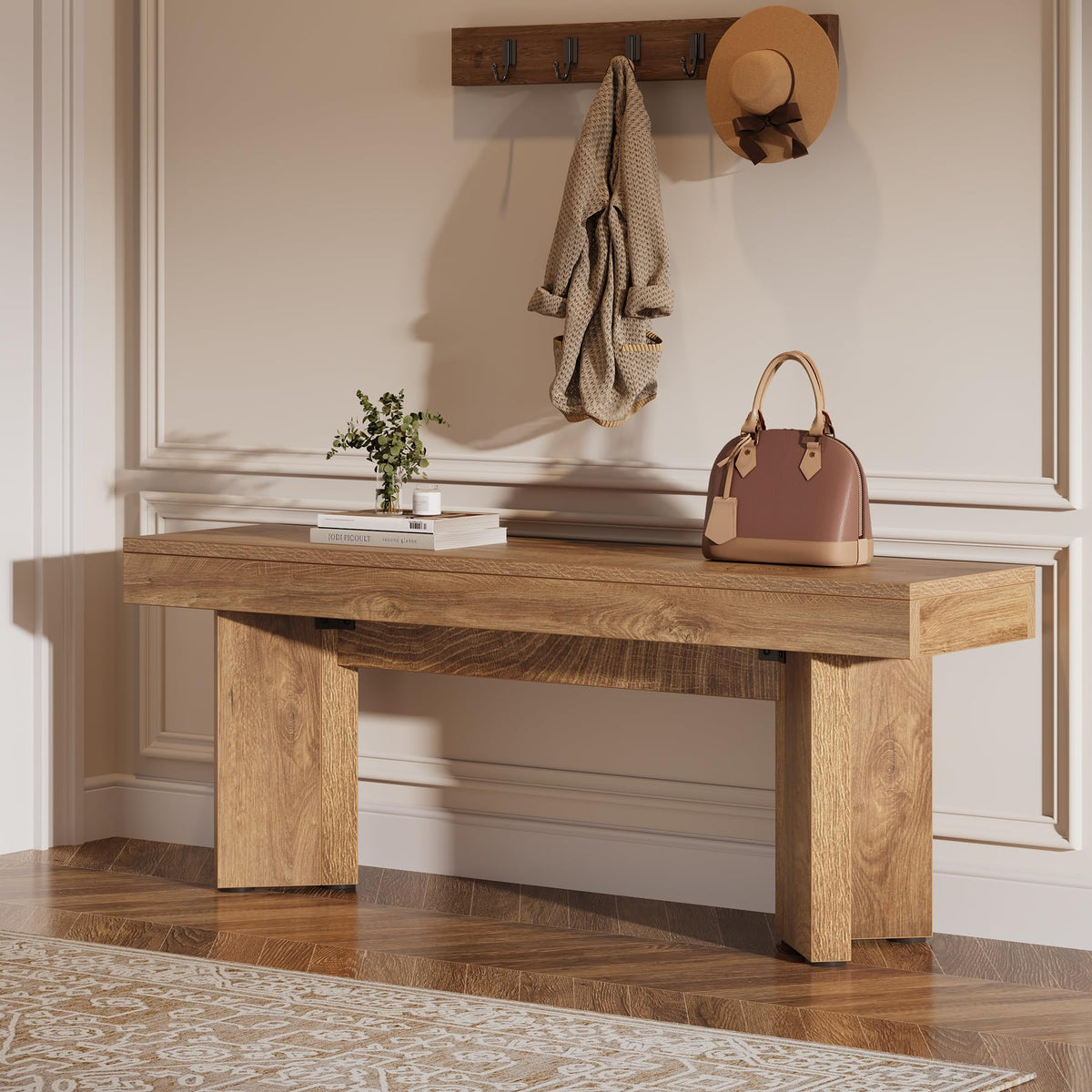 47" Wooden Bench W837589