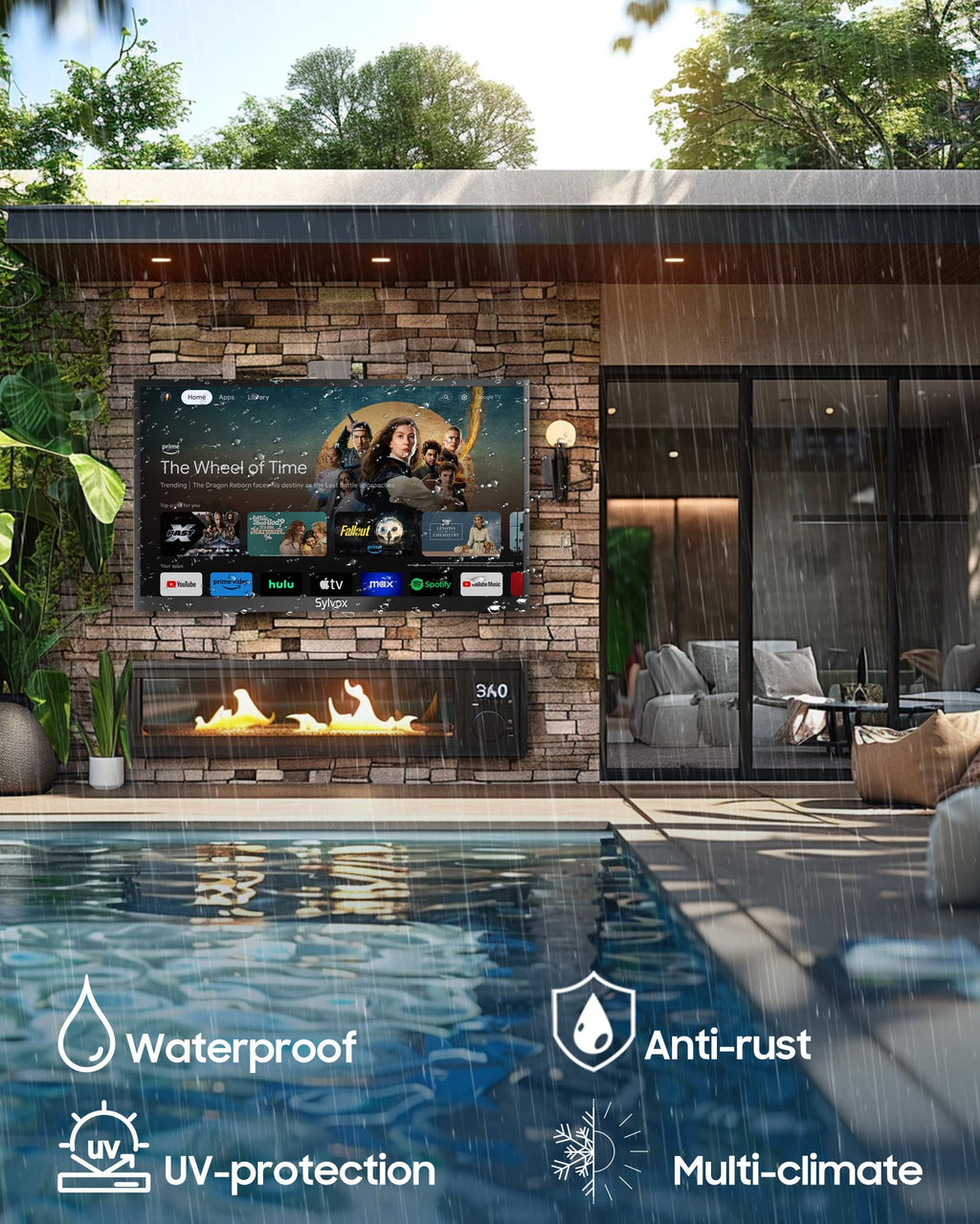 55 inch 2000 Nit 4K IP56 Waterproof Outdoor TV G31890