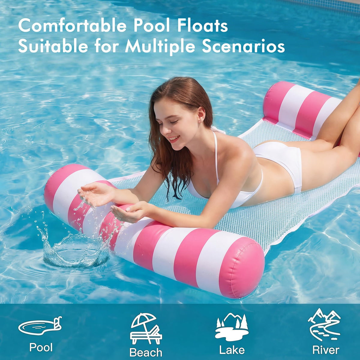 4 Pack Inflatable Pool Floats P1026