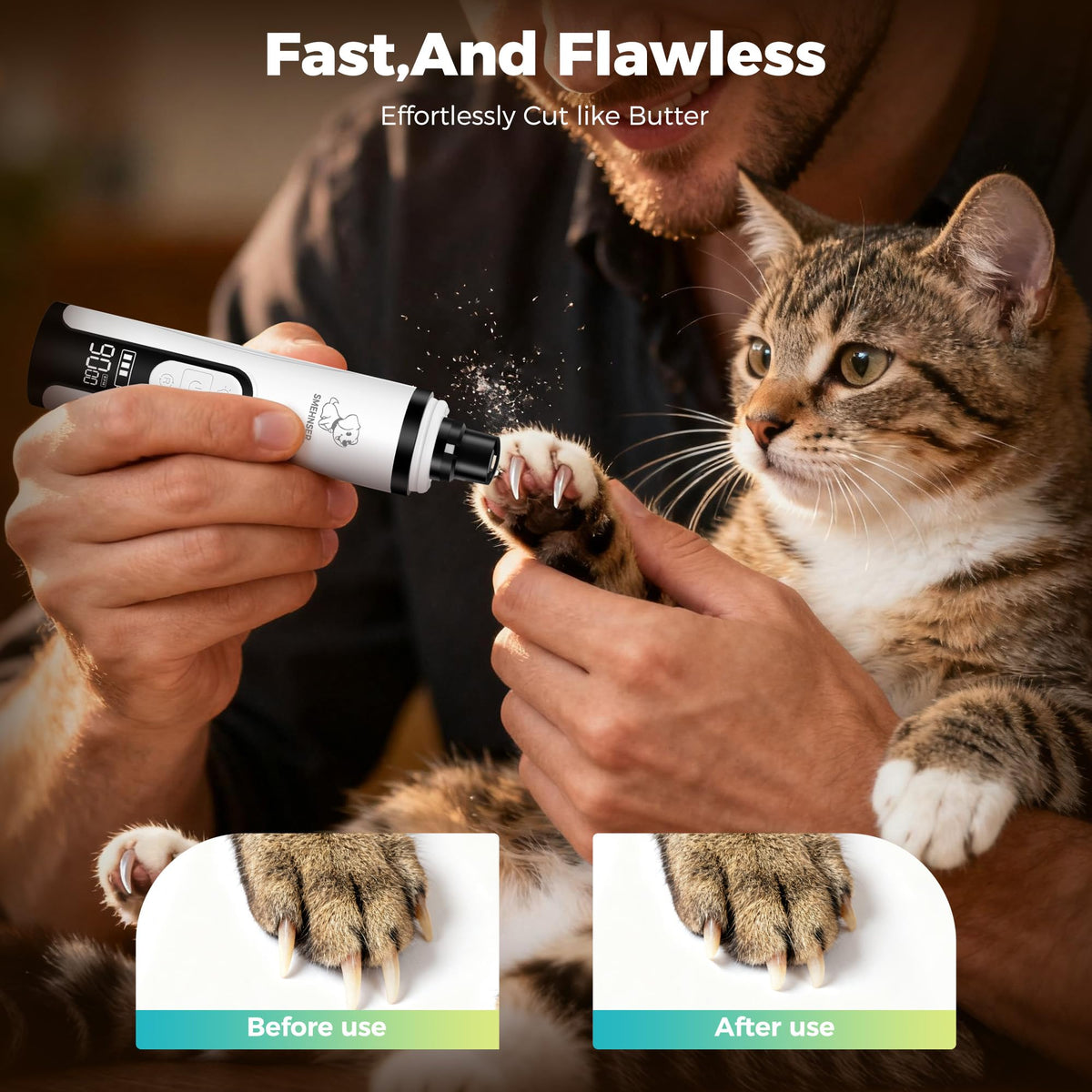 Silent Cordless Dog Nail Grinder L95776