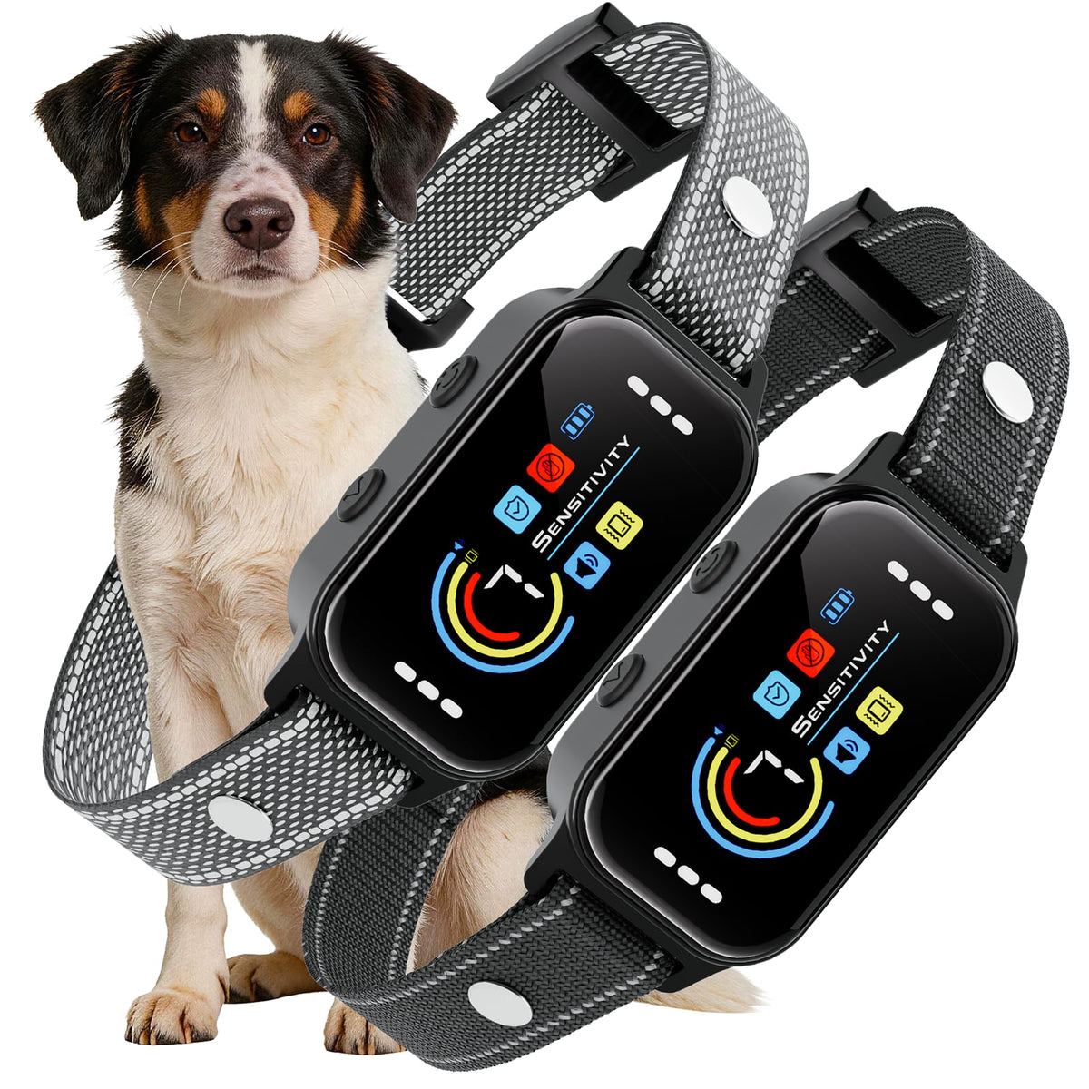 Dog Bark Collar 2 Pack, 7 Sensitivity Levels, 5 Training Modes L807