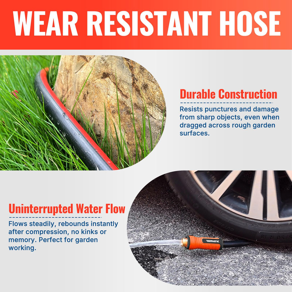 100FT Garden Hose with 10 Function Nozzle S867259