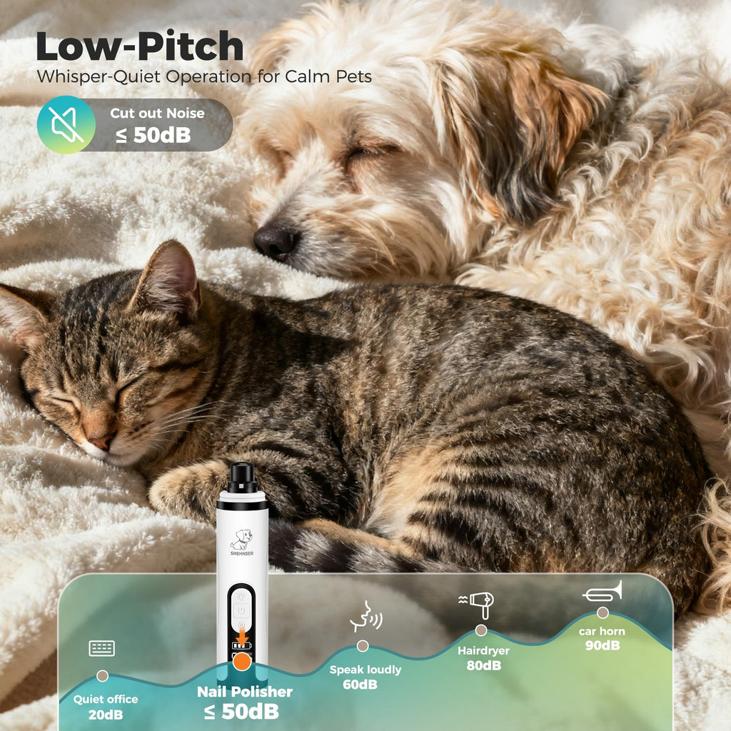 Silent Cordless Dog Nail Grinder L95776