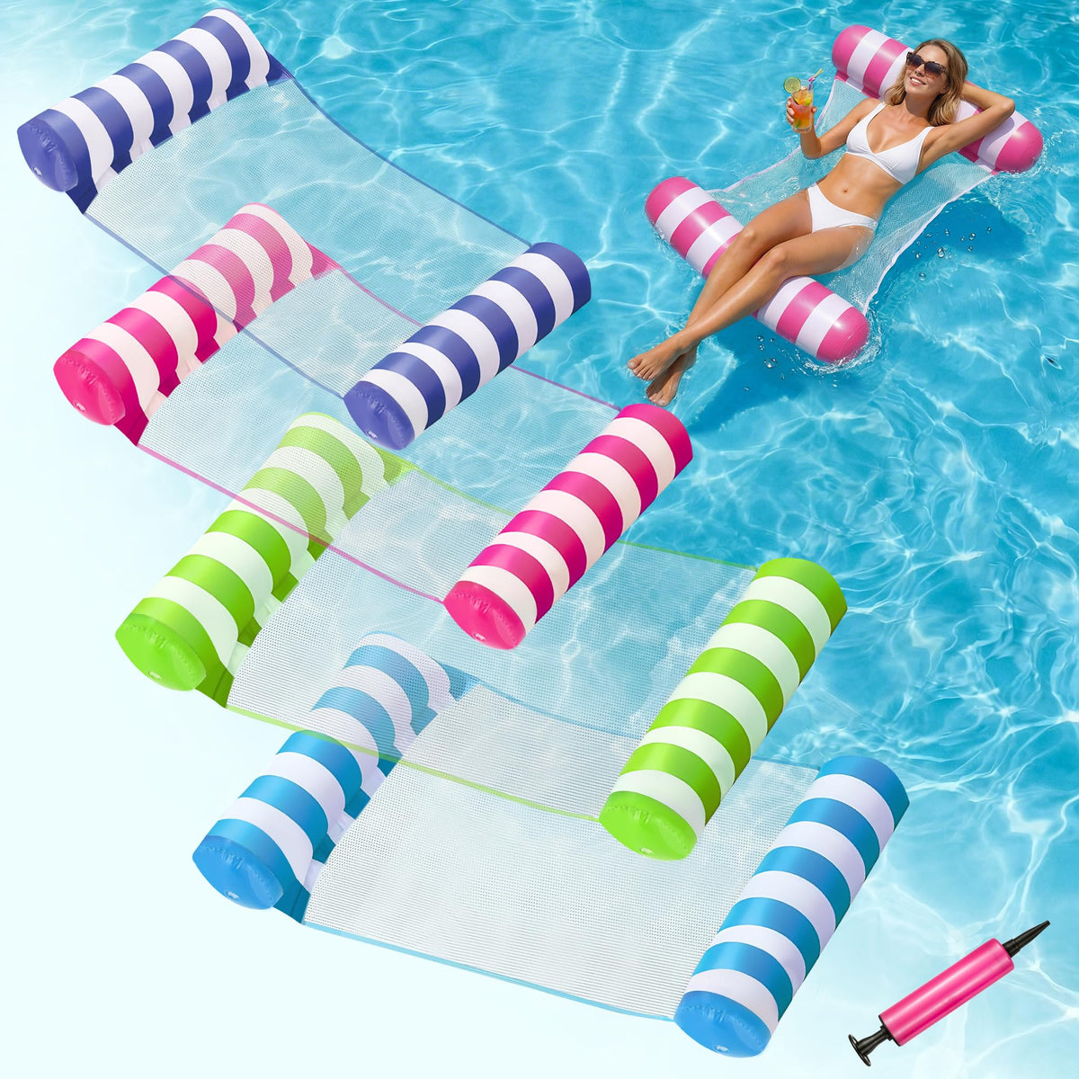 4 Pack Inflatable Pool Floats P1026
