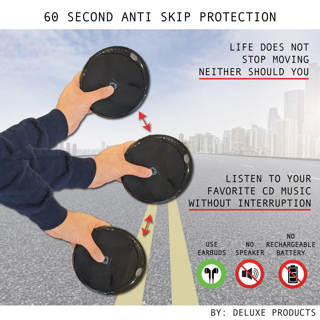Portable CD Player with 60 Second Anti Skip D442