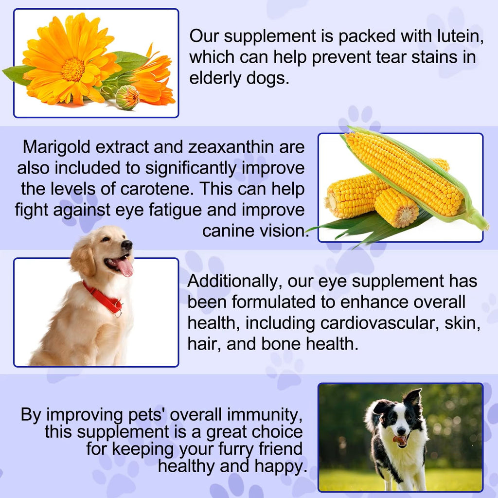 Omega 3 DHA Dog Eye Health Supplements, 180 Count I10938
