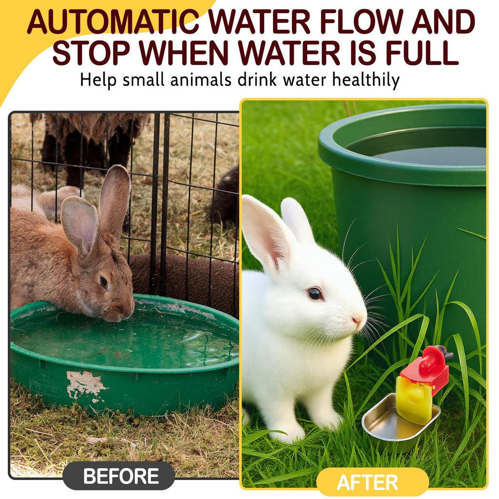 8 Pack Stainless Steel Auto Fill Chicken Waterer Cups J889093