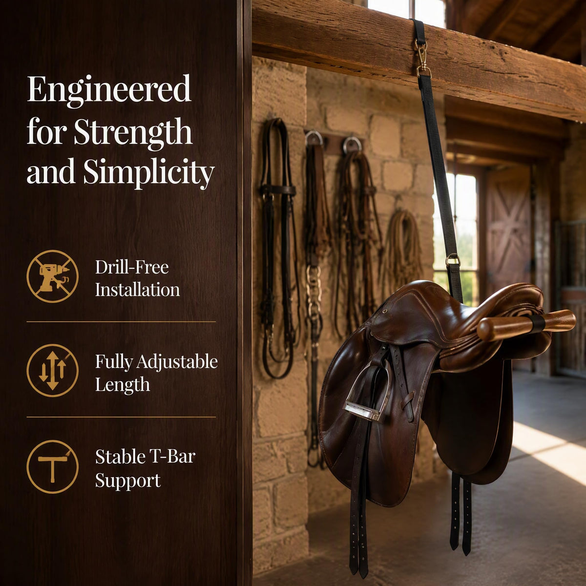 Portable Adjustable Saddle Rack X40912