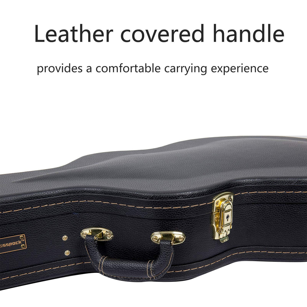 Black Wooden Case for 16" Archtop Hollow Body Jazz Electric Guitars N157682
