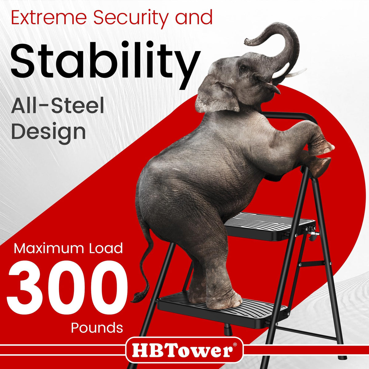 2 Step Ladder with Anti-Slip Pedal T997