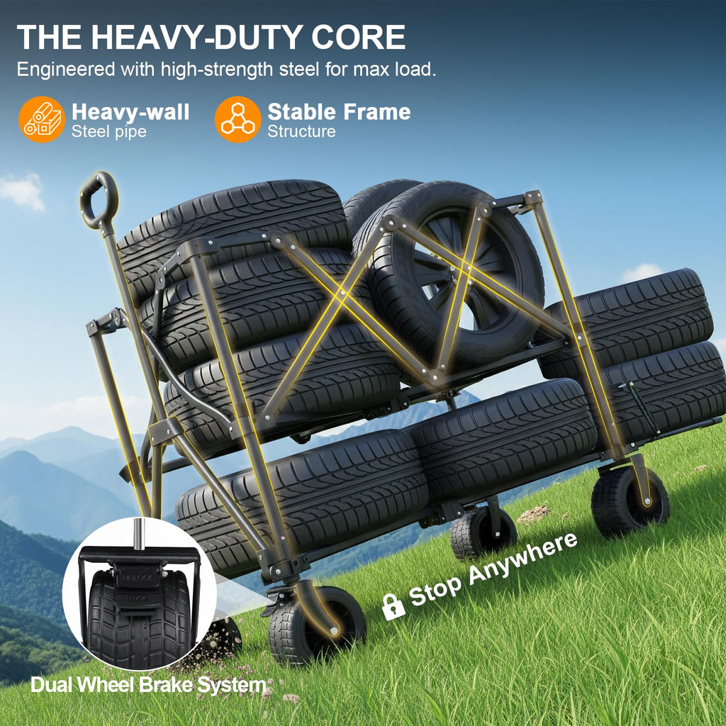 Heavy Duty Collapsible Double Decker Wagon R84981