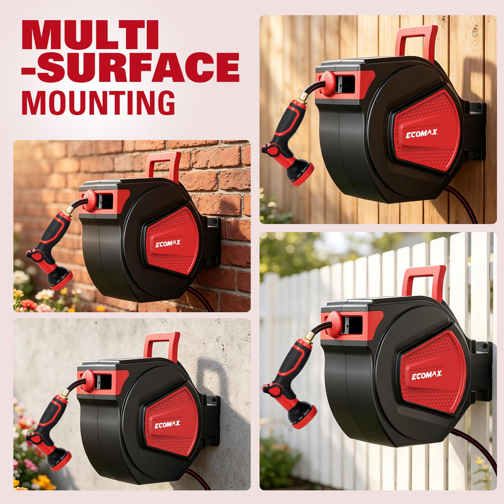 Retractable Garden Hose Reel 1/2" x 100 ft G4483