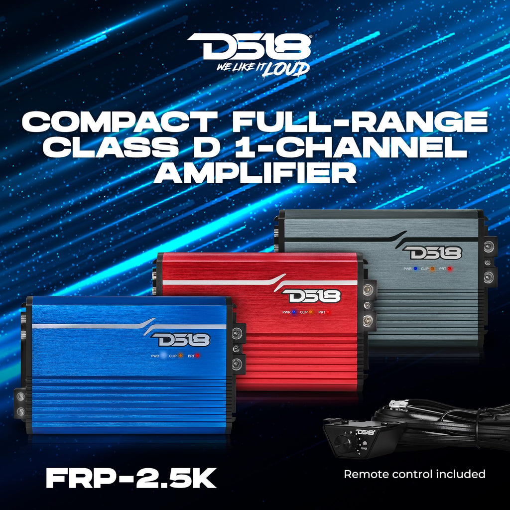Compact Full-Range Class D 1-Channel Amplifier 2,500 Watts RMS Monoblock U297