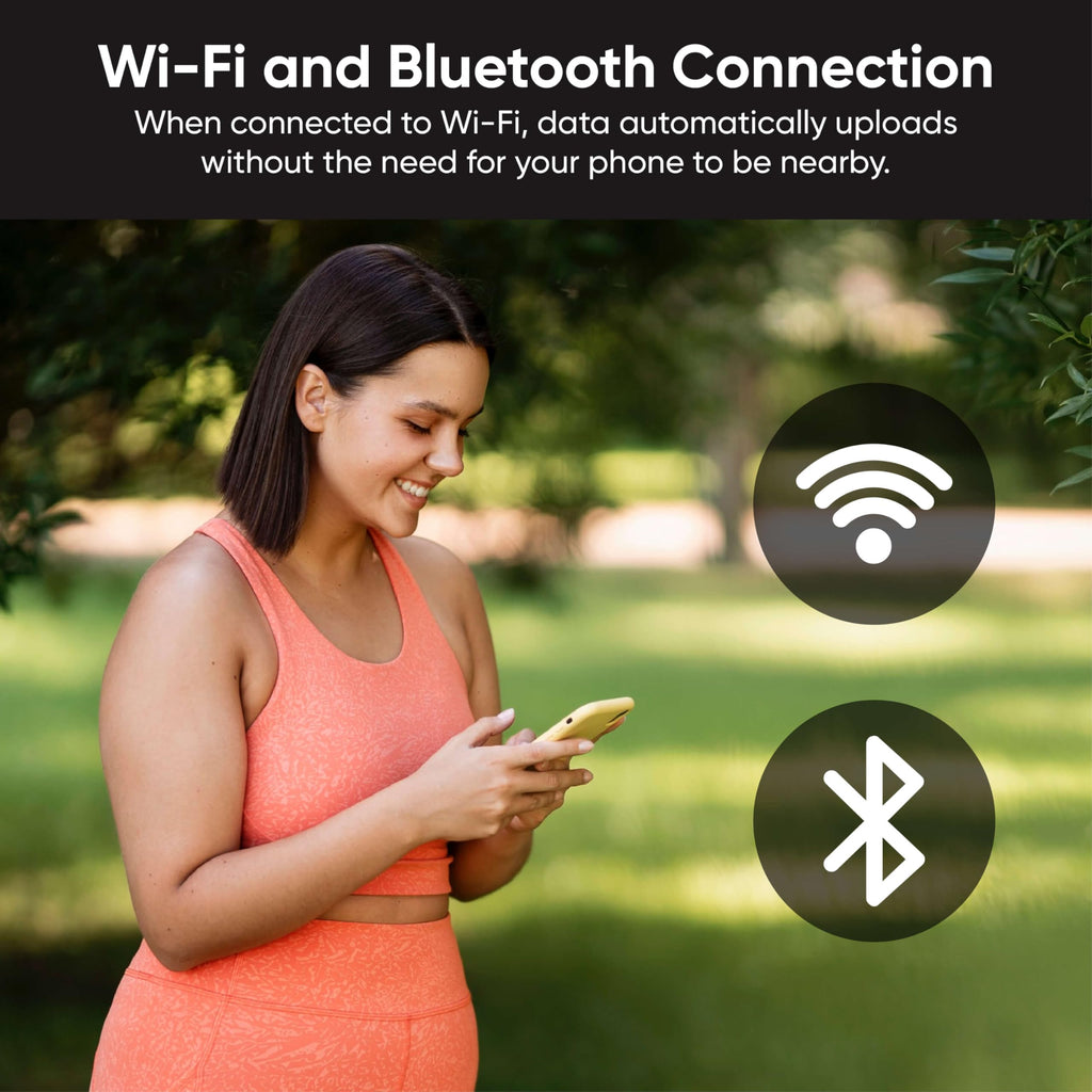 Wi-Fi & Bluetooth Body Composition Scale with Handle, 400 lbs, Black Y26580