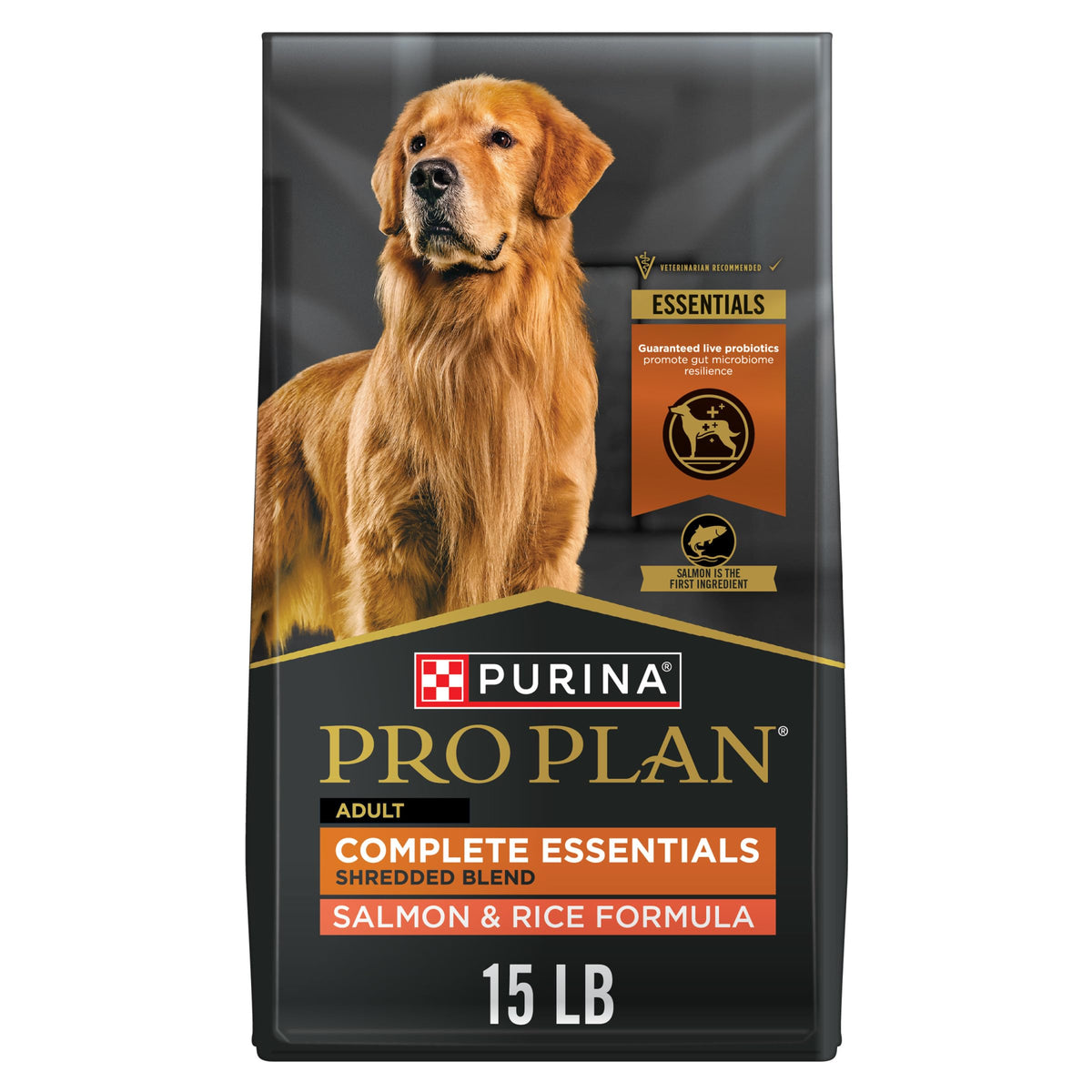 Salmon and Rice Dry Dog Food with Probiotics 15 lb Y40615
