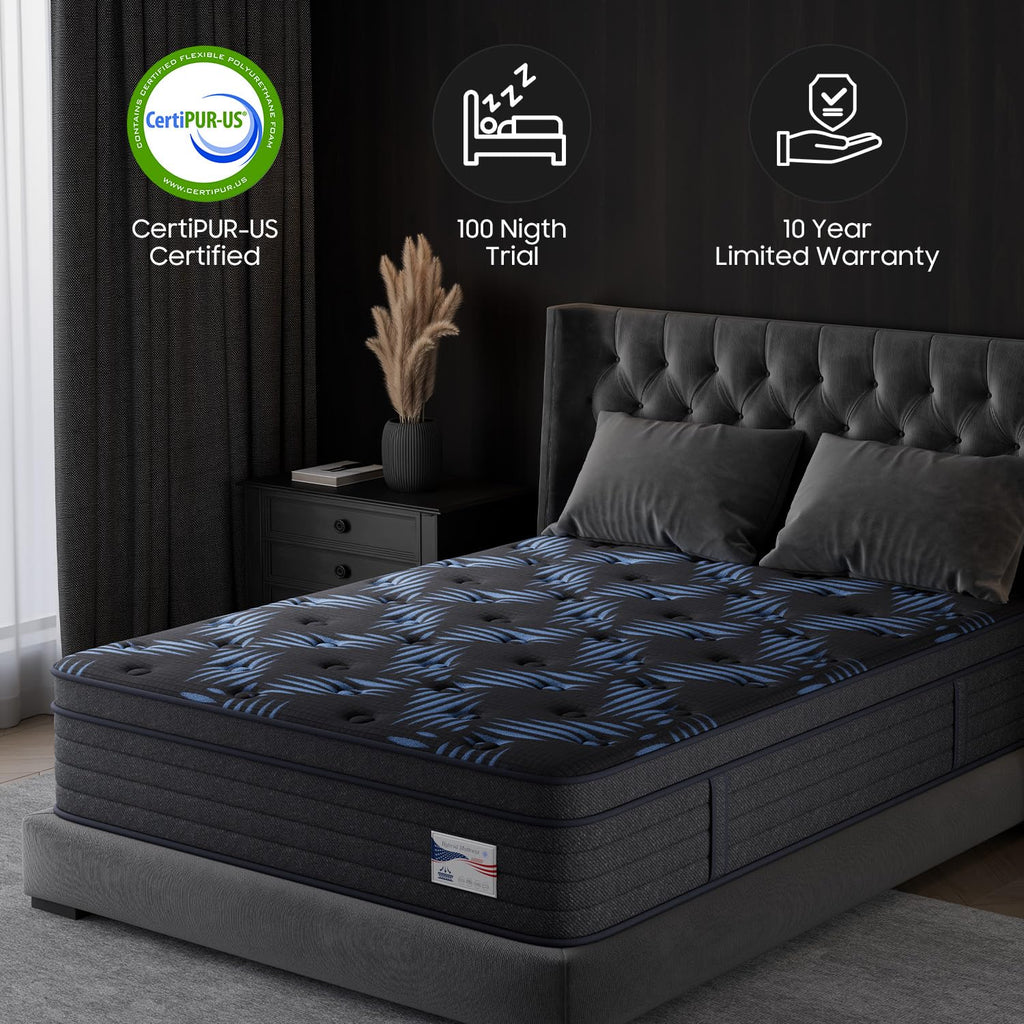 10 Inch Full Medium Firm Hybrid Mattress in a Box F95818