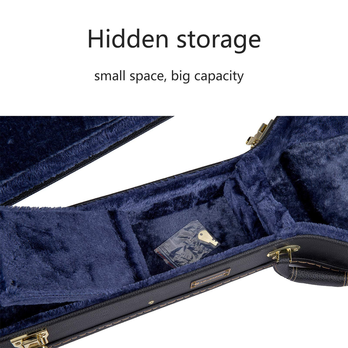 Black Wooden Case for 16" Archtop Hollow Body Jazz Electric Guitars N157682