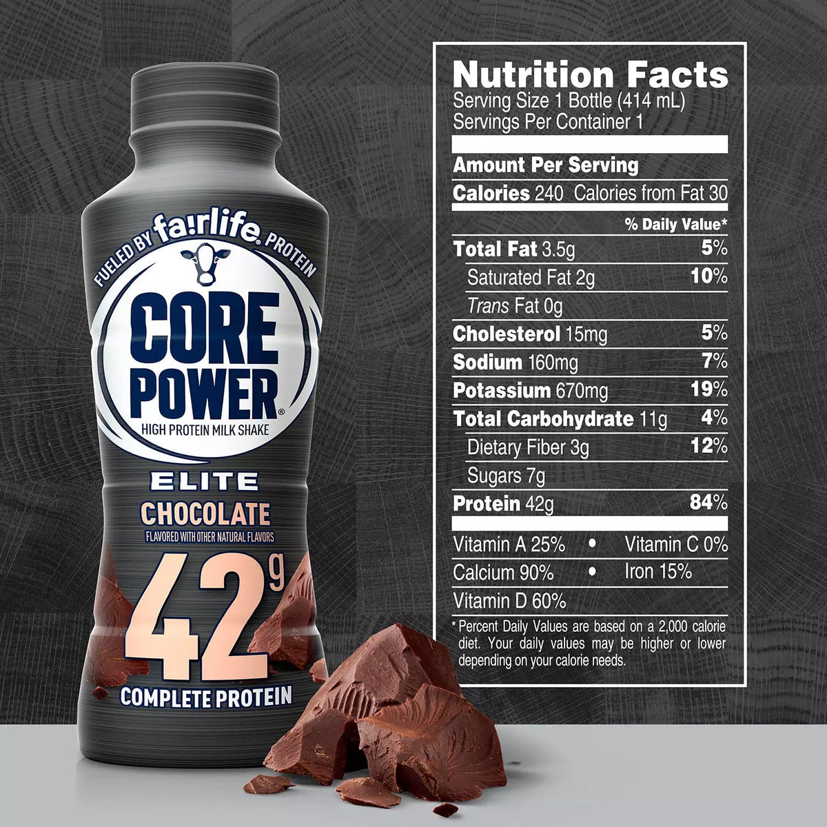 Chocolate Protein Shake 14 fl. oz 8 pk B48127