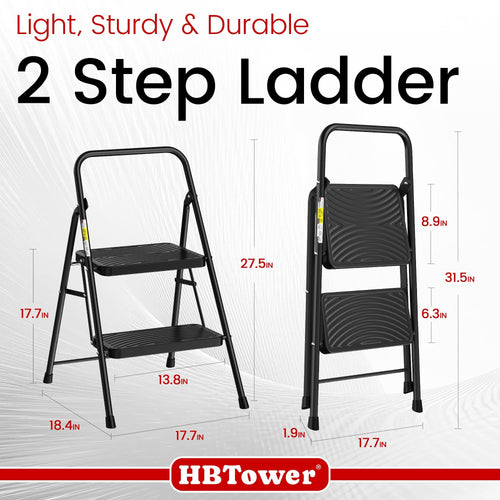 2 Step Ladder with Anti-Slip Pedal T997
