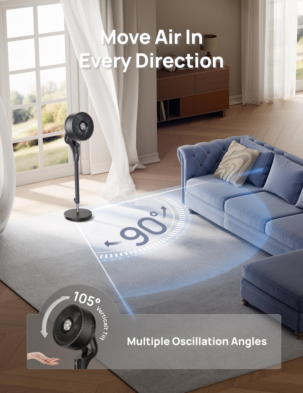 Oscillating Standing Fan S4002
