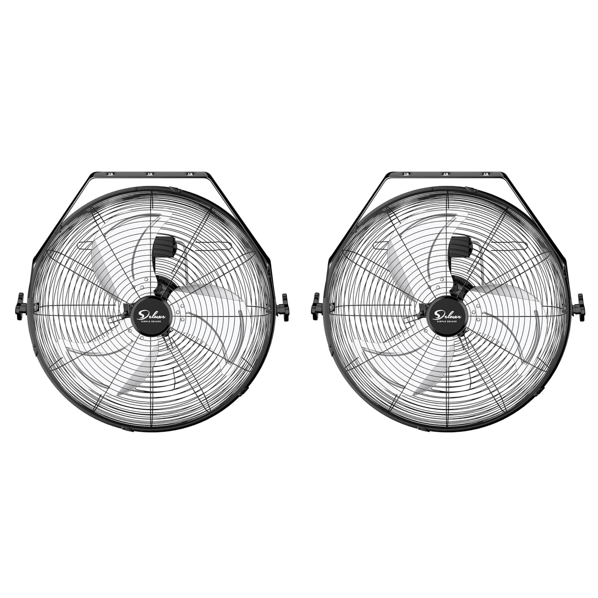 20 Inch 3 Speed Black Wall-Mount Fan B496